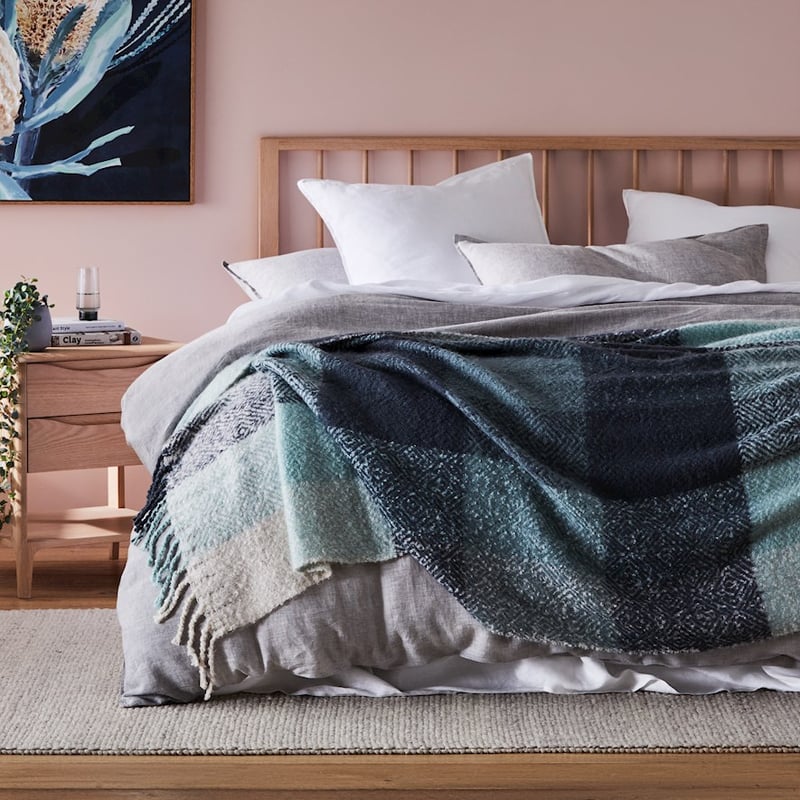 Cambridge Blue and Mint Throw 