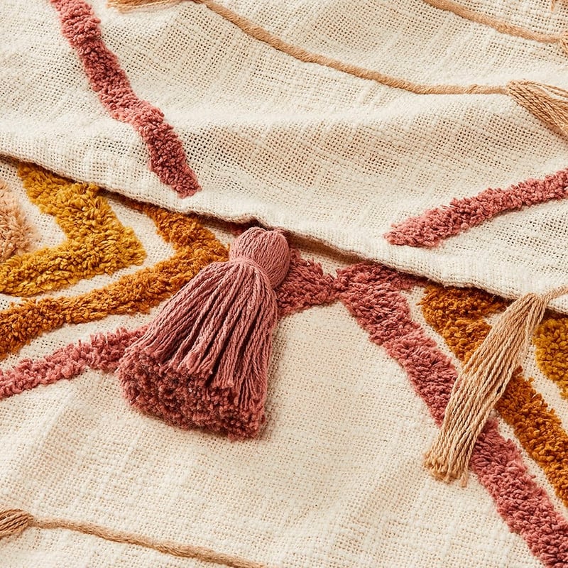 Kamali Pink and Mustard Throw