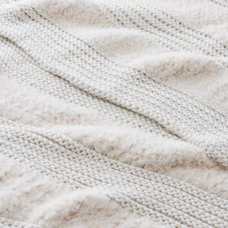 Kirby White Stripe Throw