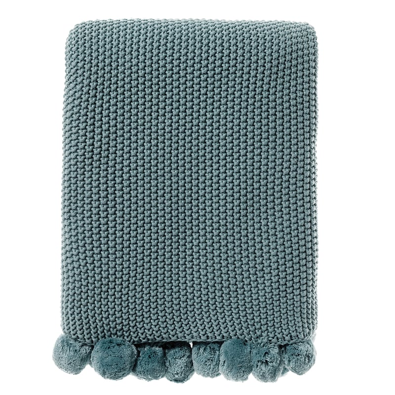 Pom Pom Throw Blue Gum 