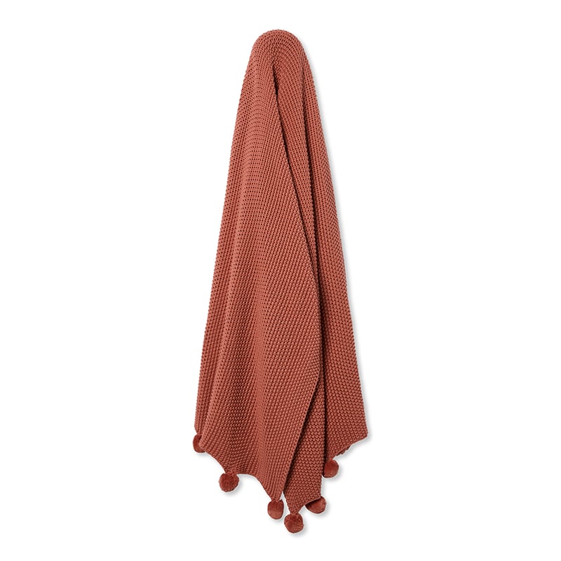 HR Pom Pom Throw Dusty Peach 