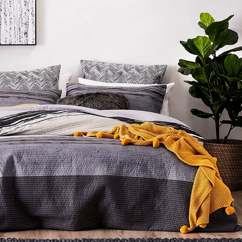 Pom Pom Mustard Throw