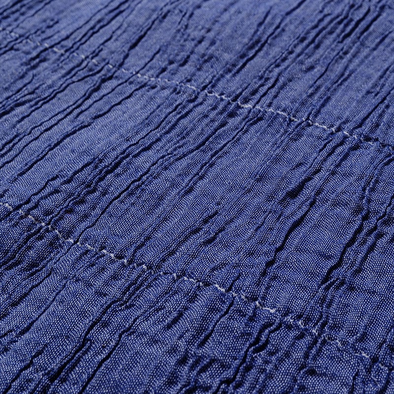 European Collection Lennox Cotton Navy Blue Throw