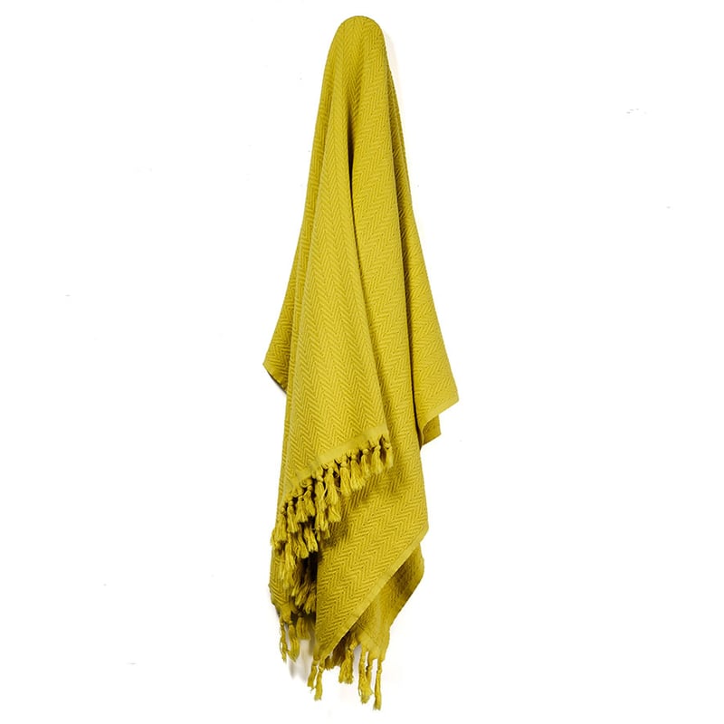 European Collection Cyprus Saffron Throw