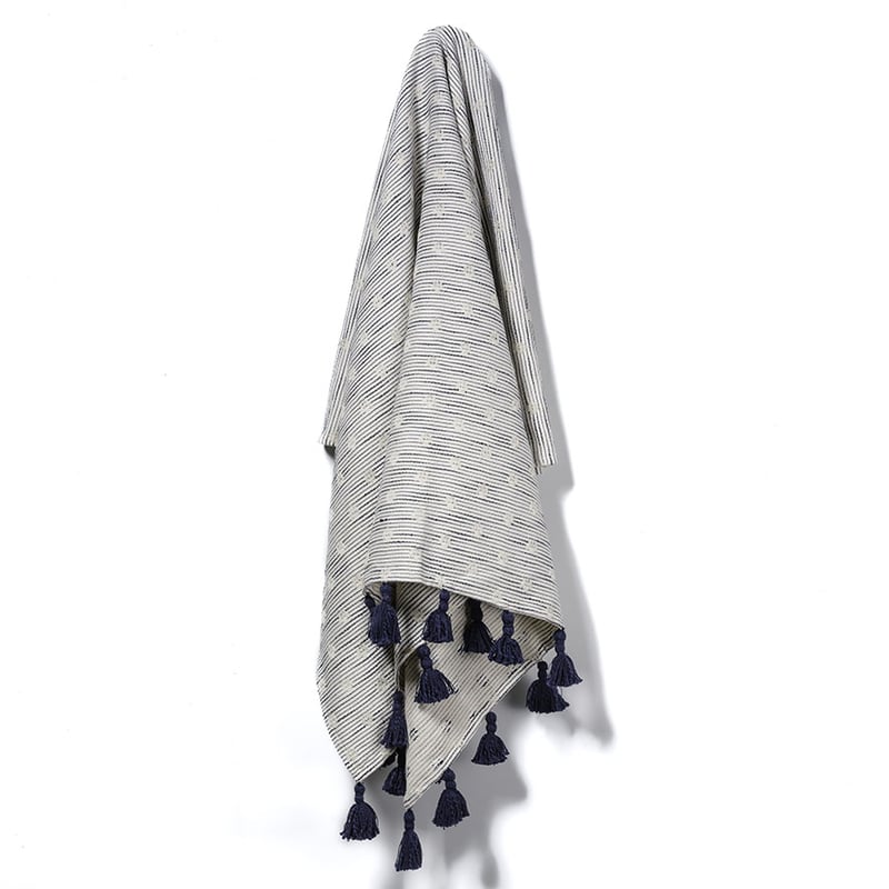 Indi Throw Navy Stripe