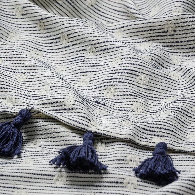 Indi Throw Navy Stripe