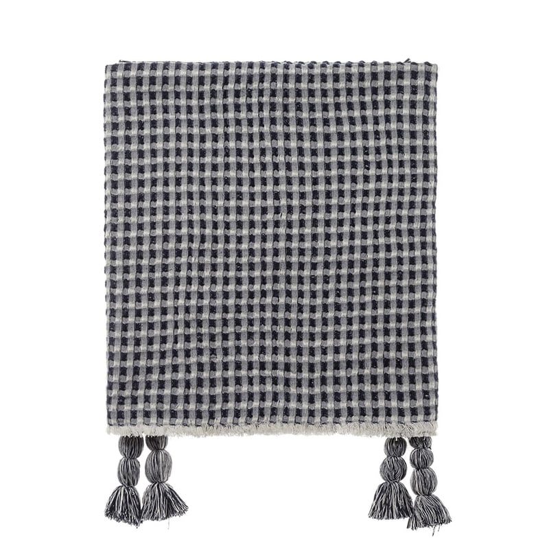 Indi Throw Navy Waffle