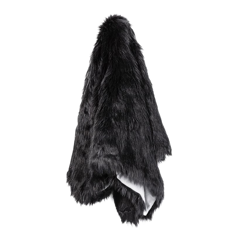 Alpine Fur Black Throw 