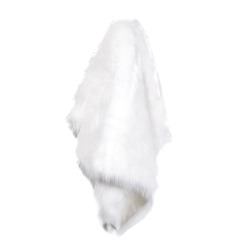 Alpine Fur Bright White Throw 