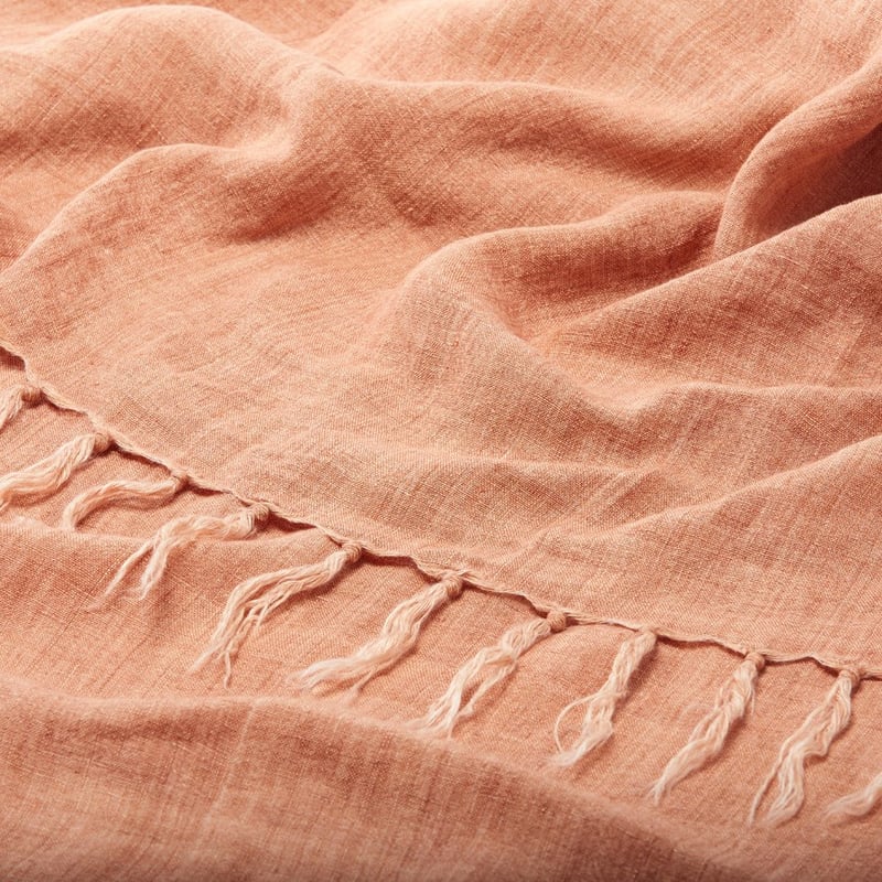 Malmo Linen Earth Throw