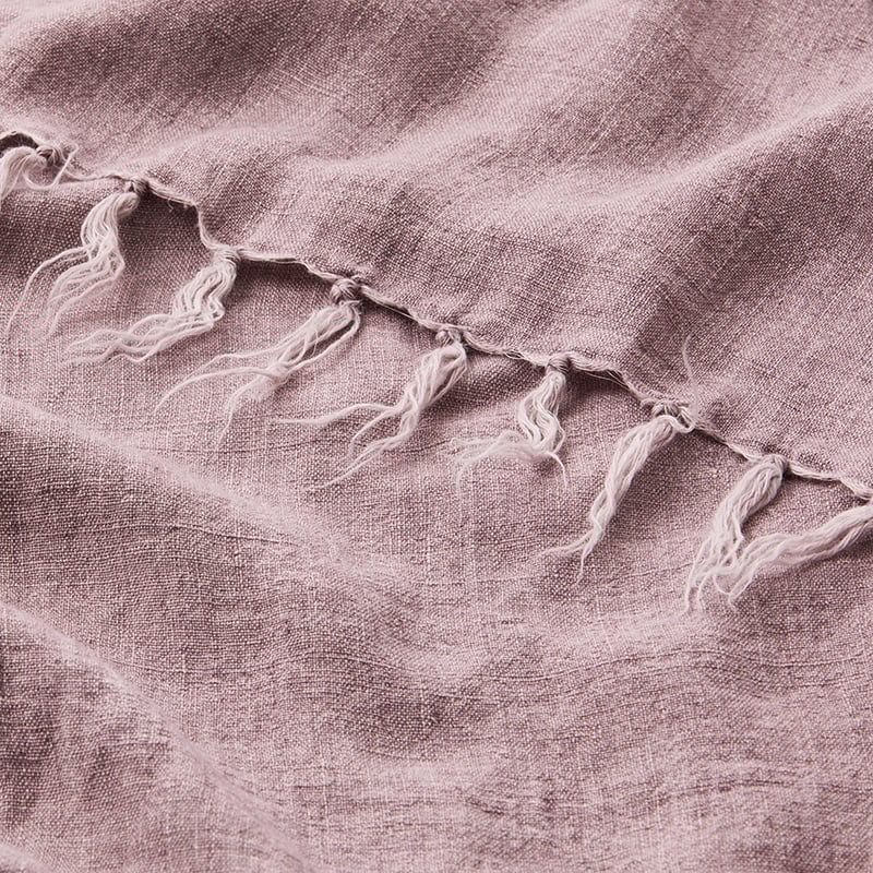 Malmo Linen Throw Lilac