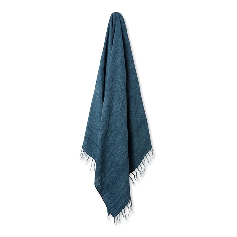 Malmo Linen Mid Blue Throw