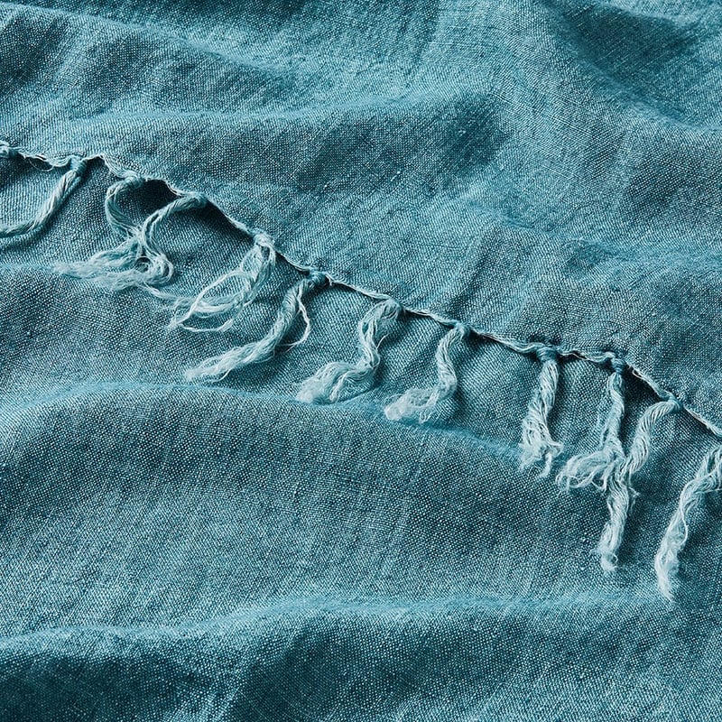 Malmo Misty Forest Linen Throw 