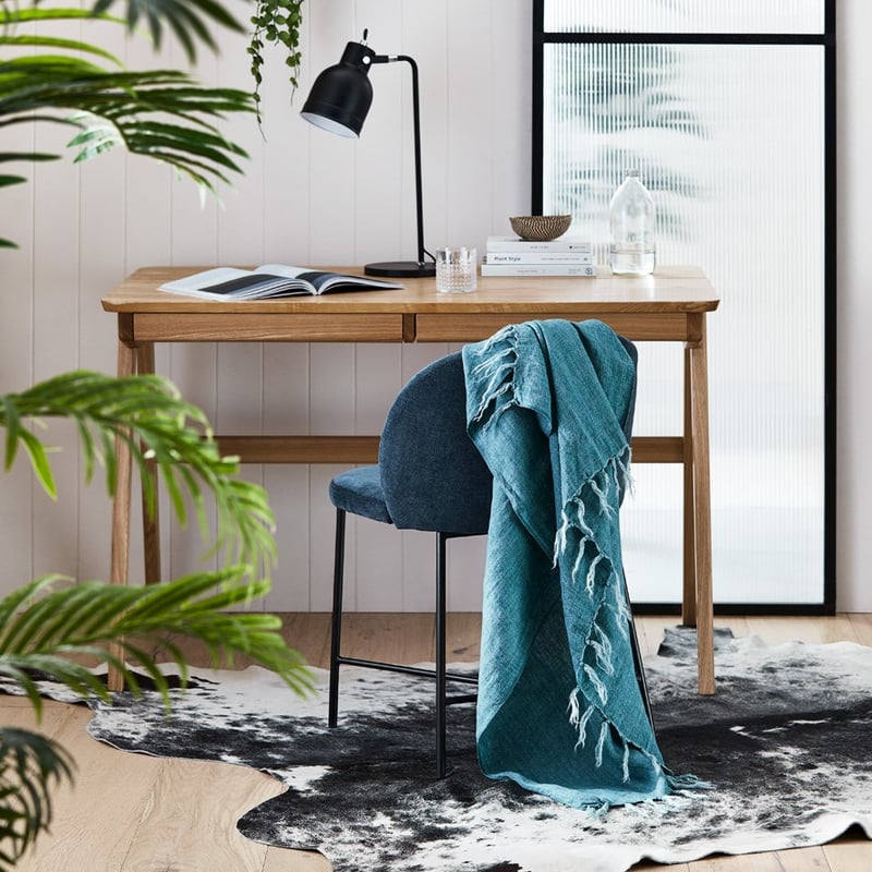 Malmo Misty Forest Linen Throw 