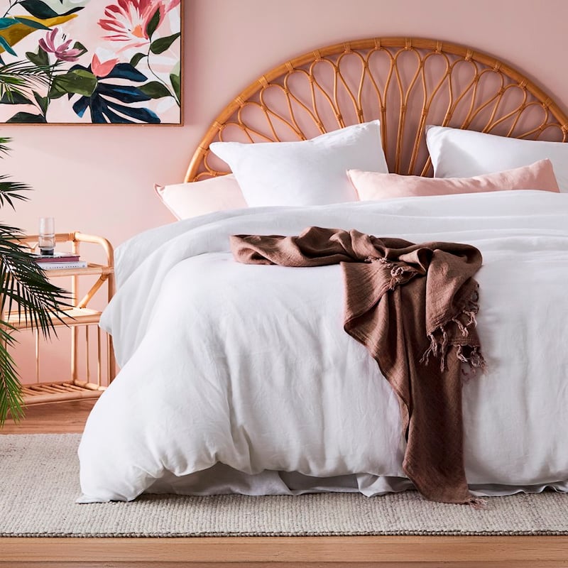 Malmo Brown Nutmeg Linen Throw 