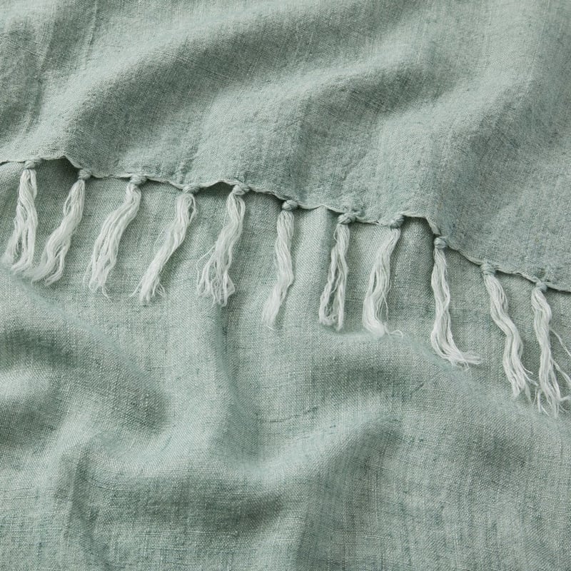 Malmo Eucalyptus Linen Throw 