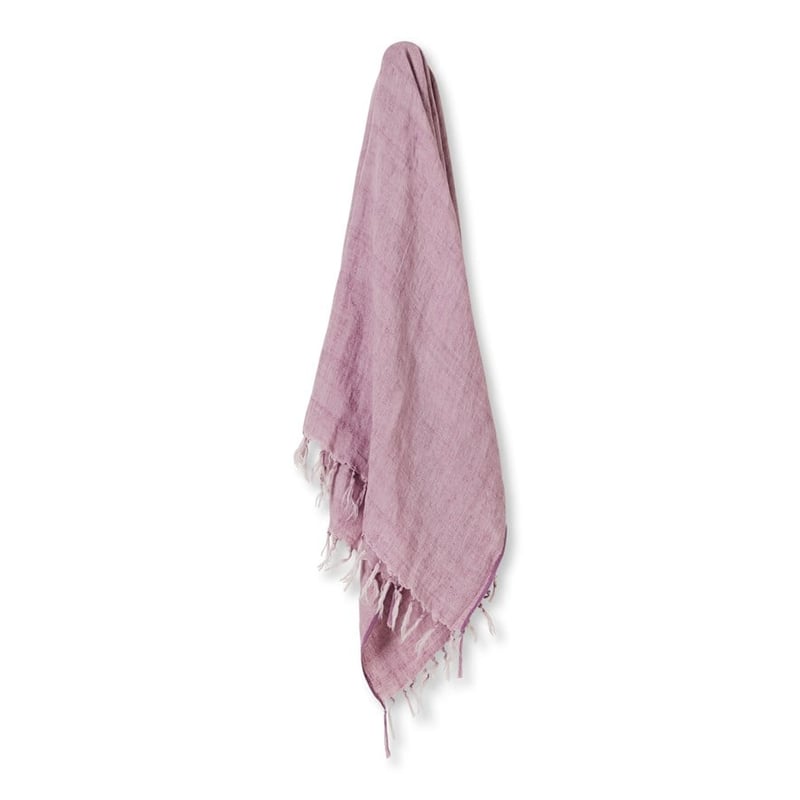 Malmo Mauve Shadows Linen Throw