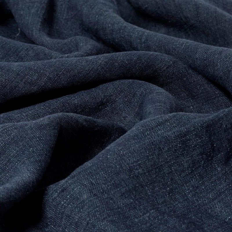 Malmo Linen Throw in Denim