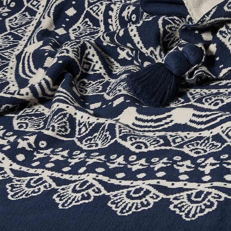 Mandala Throw Indigo 
