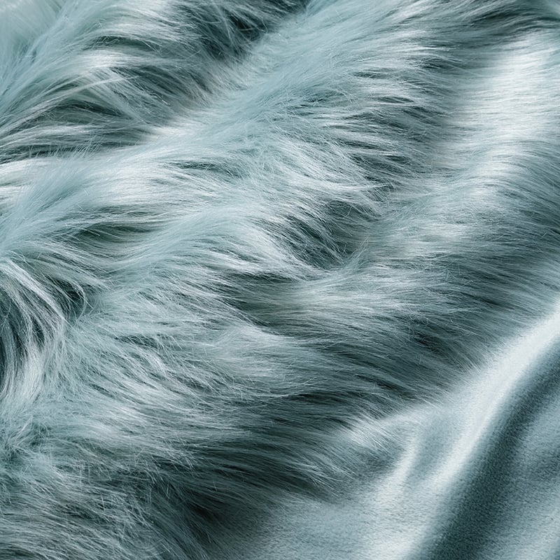 Alpine Fur Throw Blue Gum 