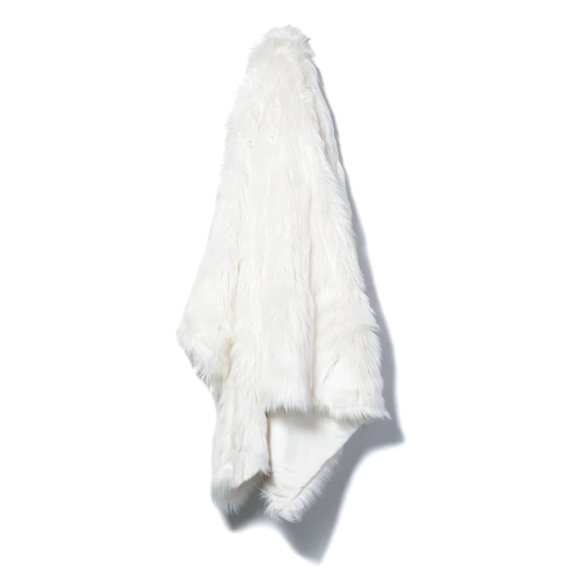 Alpine Fur Throw Winter White