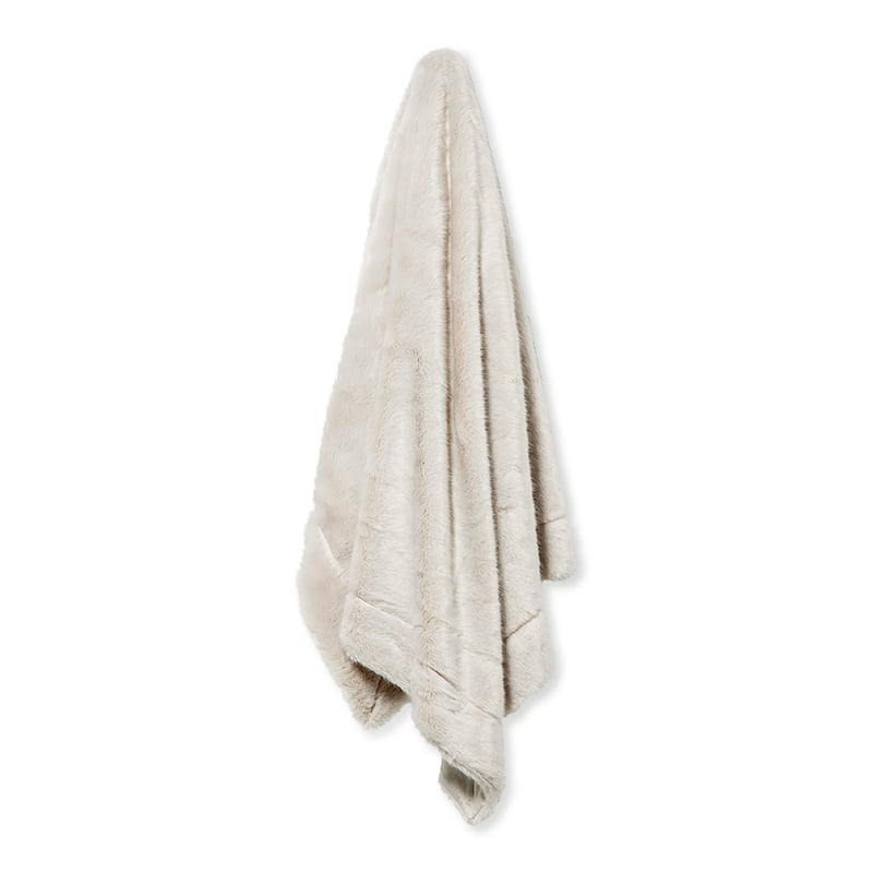 Himalayan Luxury Fur Throw Natural