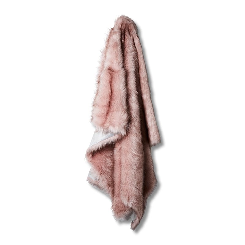 Montana Fur Throw Pink & Black Tip 