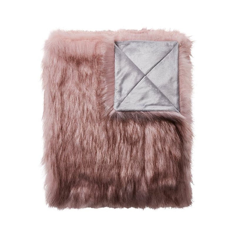Montana Fur Throw Pink & Black Tip 
