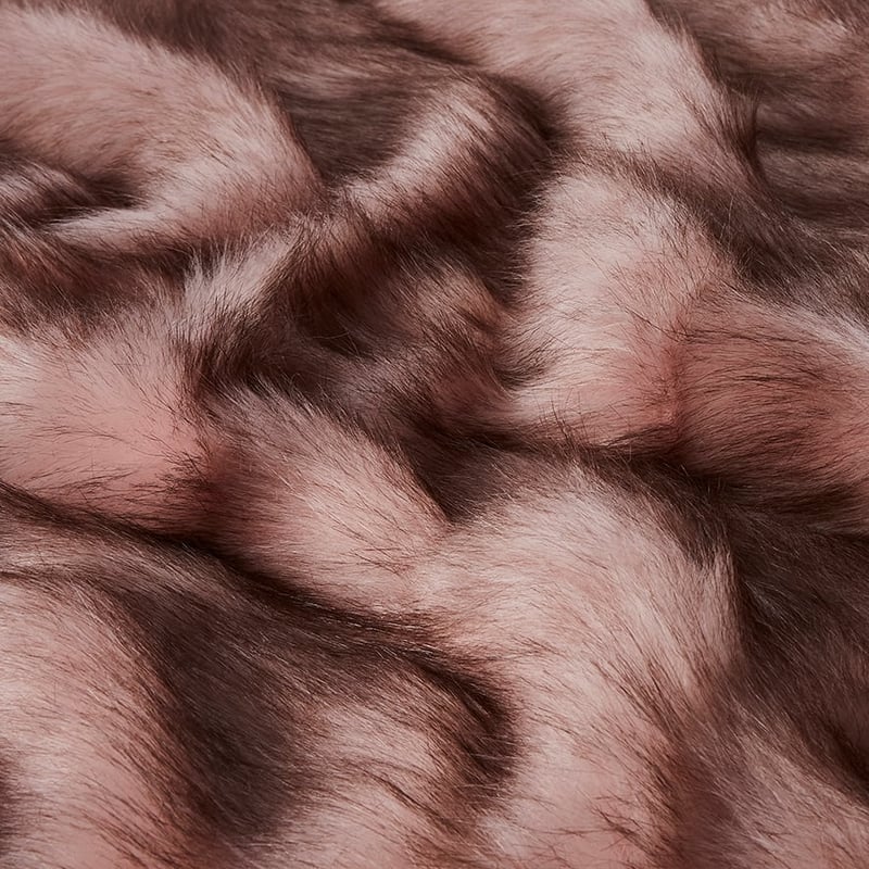 Montana Fur Throw Pink & Black Tip 