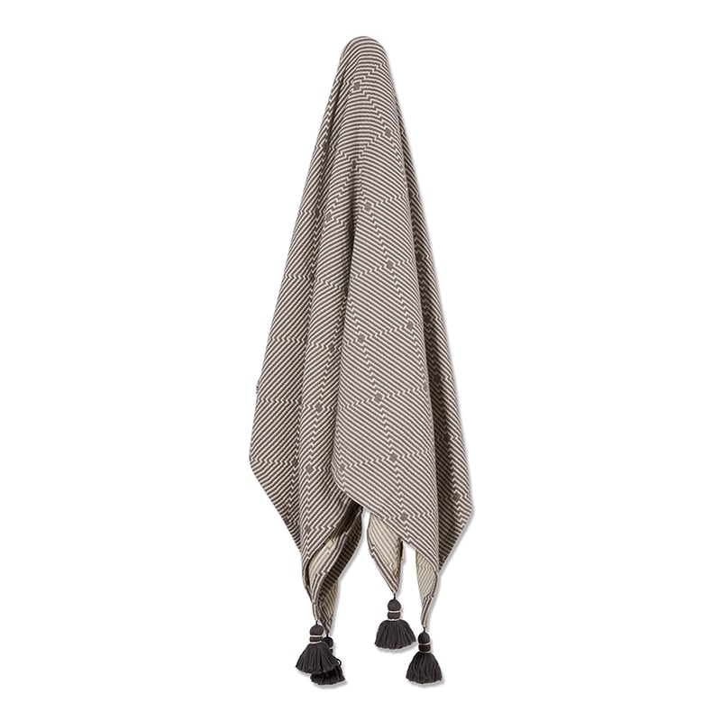 European Collection Izmir Throw Grey