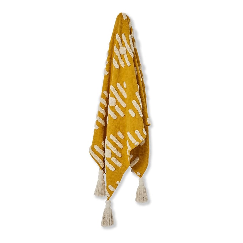 Boho Throw Mustard 