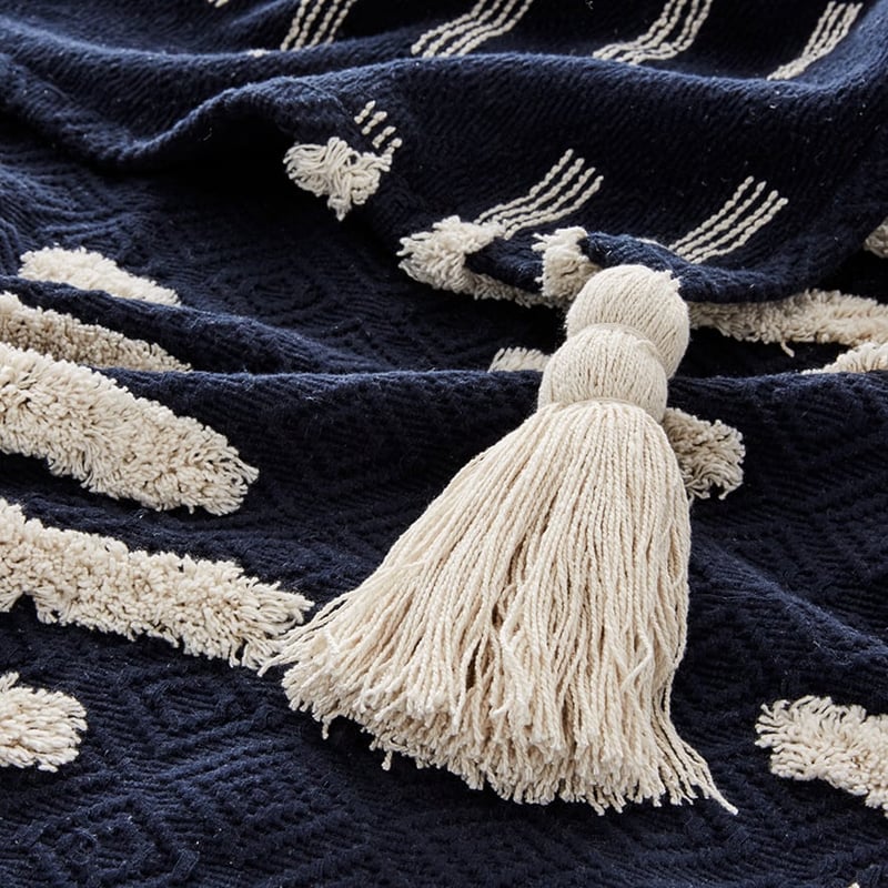 Boho Throw Indigo 
