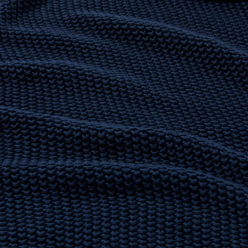 Montroe Knit Throw Navy 