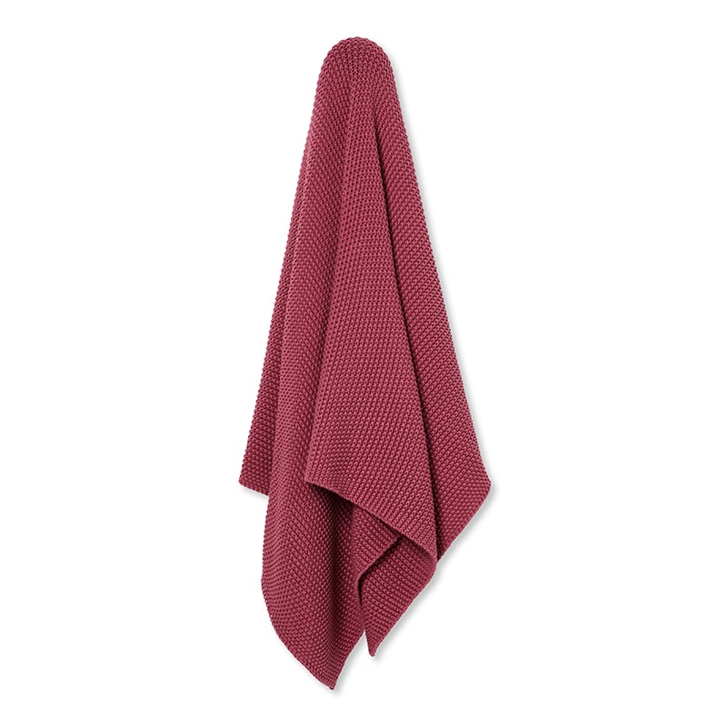 Montroe Knit Throw Rose Wood 