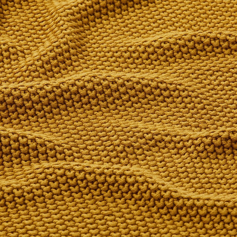 Montroe Knit Throw Safron