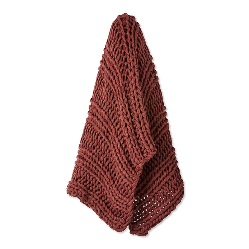 Newport Clay Chunky Knit Throw