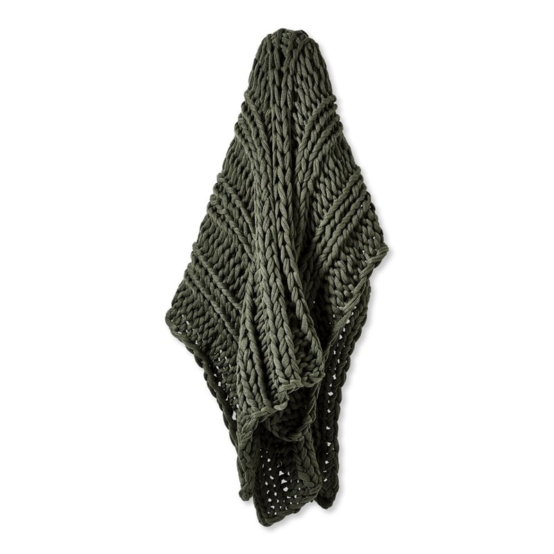 Newport Forest Chunky Knit Throw