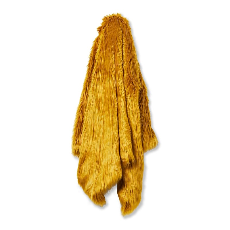 Alpine Fur Mustard Throw