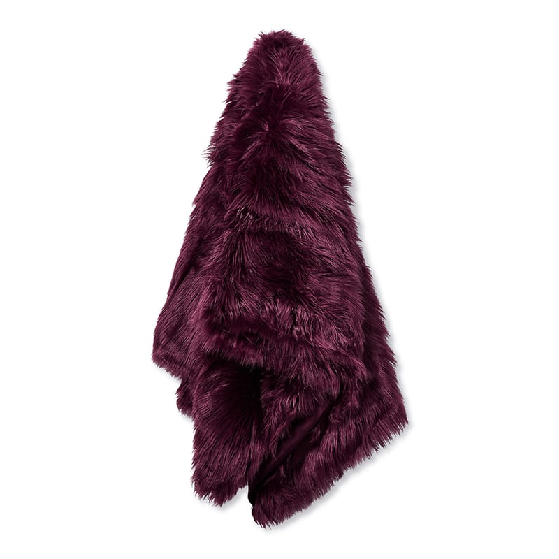 Alpine Fur Plum Throw