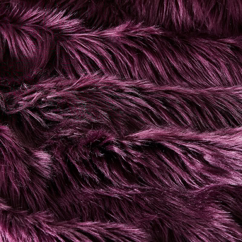 Alpine Fur Plum Throw