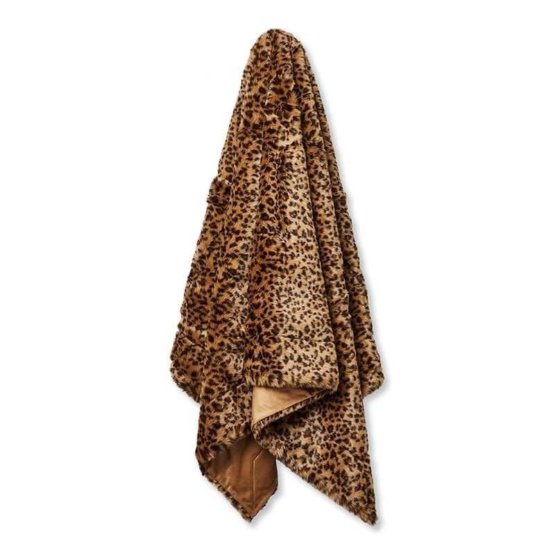 Montana Leopard Fur Throw