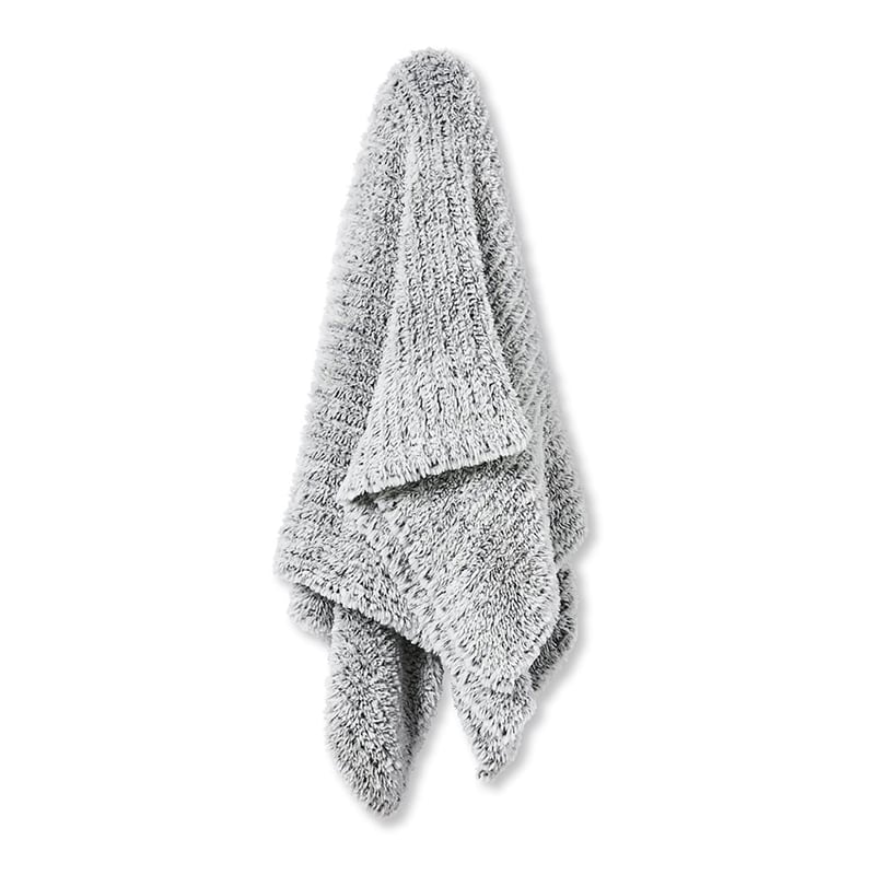 Munich Grey Feather Yarn Throw