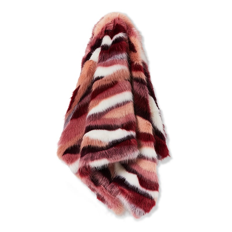 Norway Jacquard Shades of Pink Fur Throw