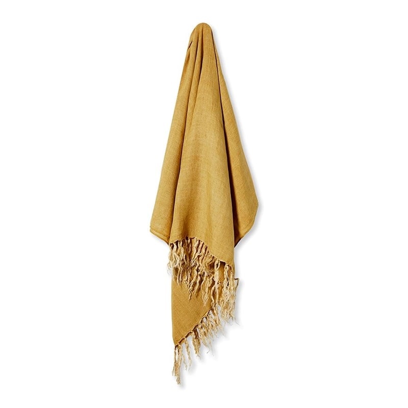 Malmo King Honey Linen Throw