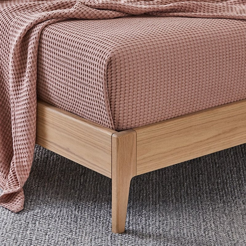 European Collection Turkish Cotton Waffle Blanket S20 180x230cm Rose Single/Double