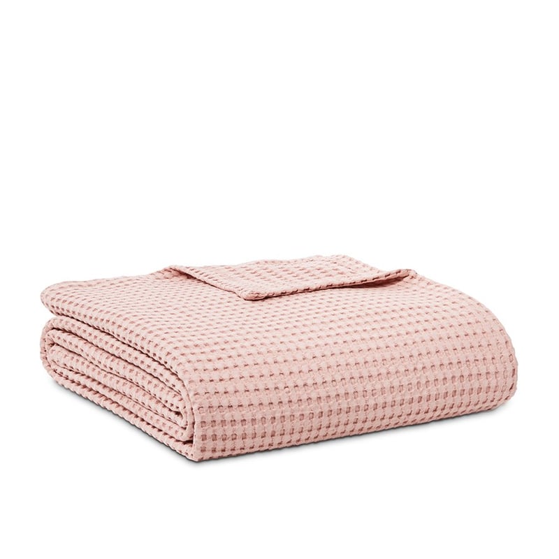 European Collection Turkish Cotton Waffle Blanket S20 180x230cm Rose Single/Double