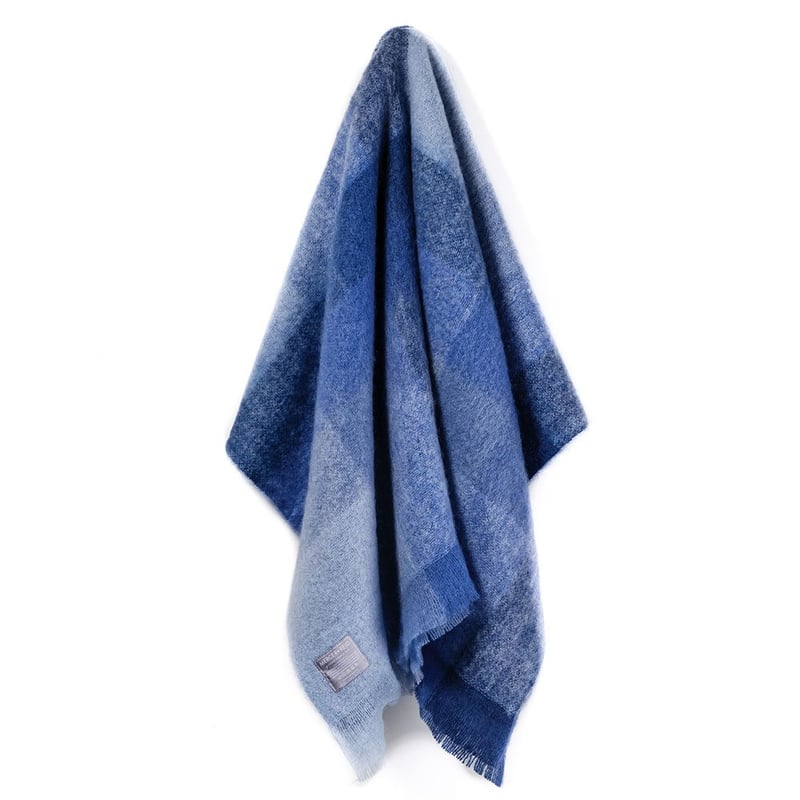 Mohair Coastal Throw