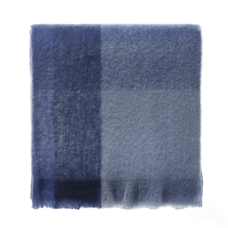 Mohair Coastal Throw