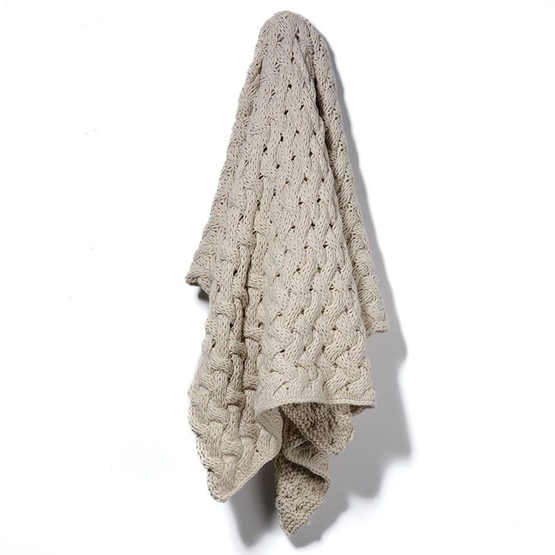 Metta Knit Natural Throw