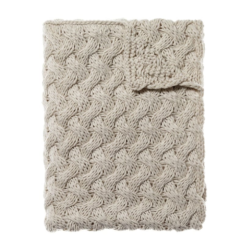 Metta Knit Natural Throw